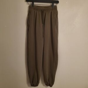 WARDROBE.NYC Military Green Drawstring Track Pant Jogger Sweatpant Loungewear XS